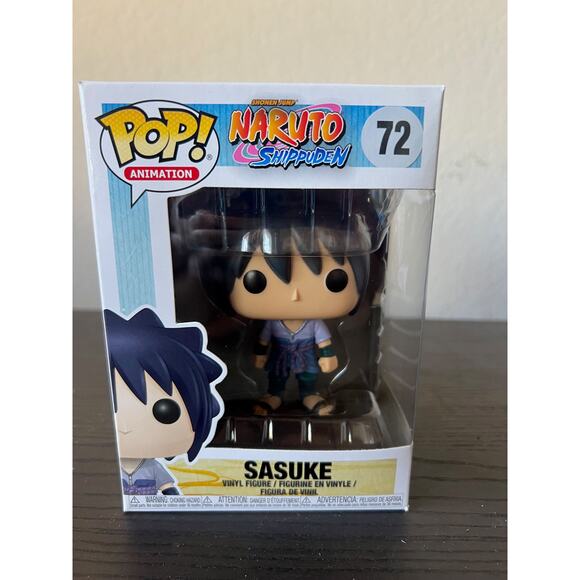 Sasuke Funko Pop #72 Naruto Shippuden Manga Anime Animation Comics Cartoon Vinyl - Picture 1 of 6
